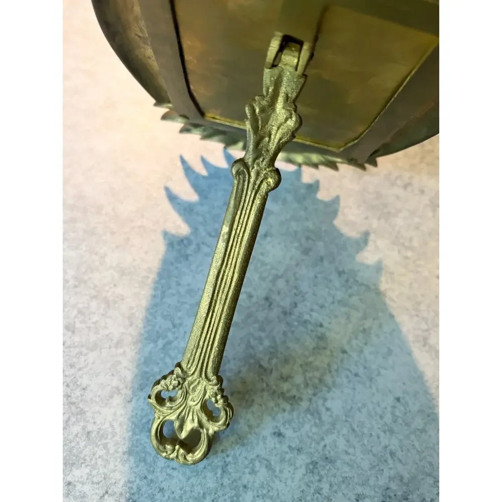 Brass Pineapple Picture Frame Hollywood Regency Ornate Easel 9.25” 3.5x5